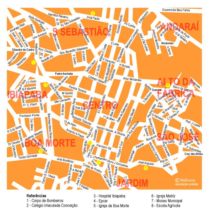 Mapa Área Central