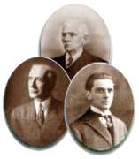 Os três governadores barbacenenses: Crispim Jacques Bias Fortes, Antônio Carlos Ribeiro de Andrada e José Francisco Bias Fortes