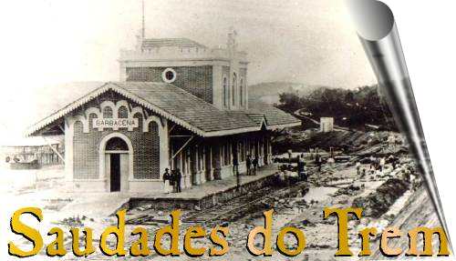 Antiga estação de Barbacena - cerca de 1880 (reprodução - autor desconhecido)